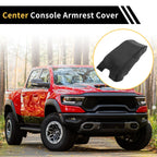 Center Console Armrest Cover for Ford F-150 (2015–2023) Microfiber Leather