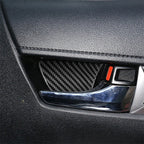 4Pcs Carbon Fiber Inside Door Bowl Cover Trim for Toyota Hilux (2015-2021)