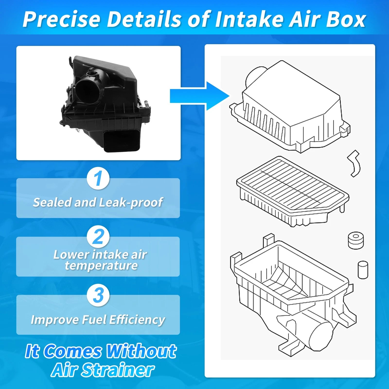 Air Filter Cleaner Box Housing for Toyota Camry (2018–2024) No. 17701F0160