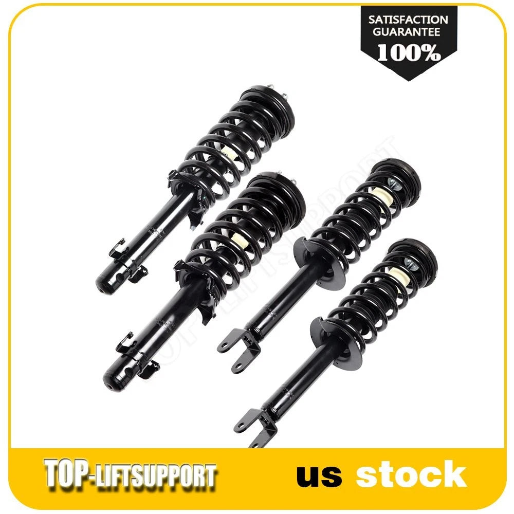 Set of 4 Complete Struts and Coil Springs for Honda Accord (2008–2012)