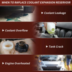 Coolant Expansion Reservoir Tank for Nissan Frontier L4 2.5L/V6 4.0L (No.603629)