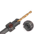 Hex Countersunk Drill Bit Set for Wood and Metal Drilling with Wrench