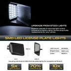 2X LED Rear Bumper License Plate Light for Chevy Colorado GMC Canyon
