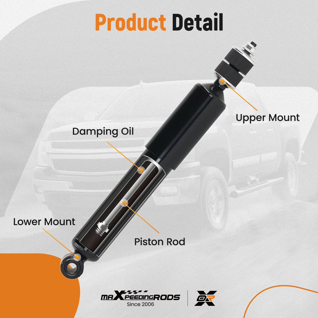 2X Front Shock Absorbers for Dodge Ram 1500 (1994–2001)