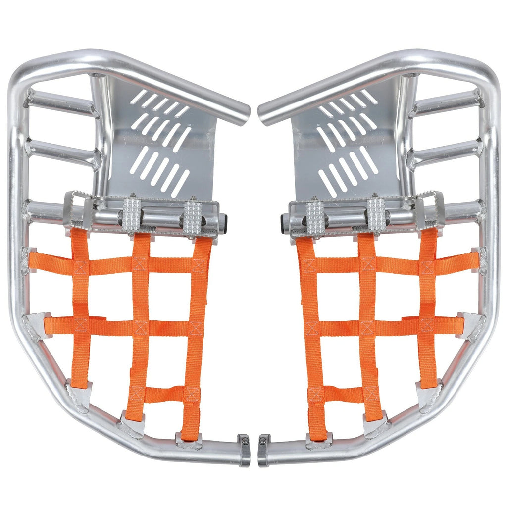Silver Nerf Bars Peg Heel Guard for Honda TRX 450R 450ER Sportrax (All Years)