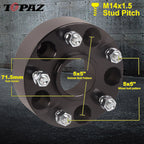 Set of 4 Wheel Adapter Spacers for Dodge Durango Jeep Wrangler (2" Thick)