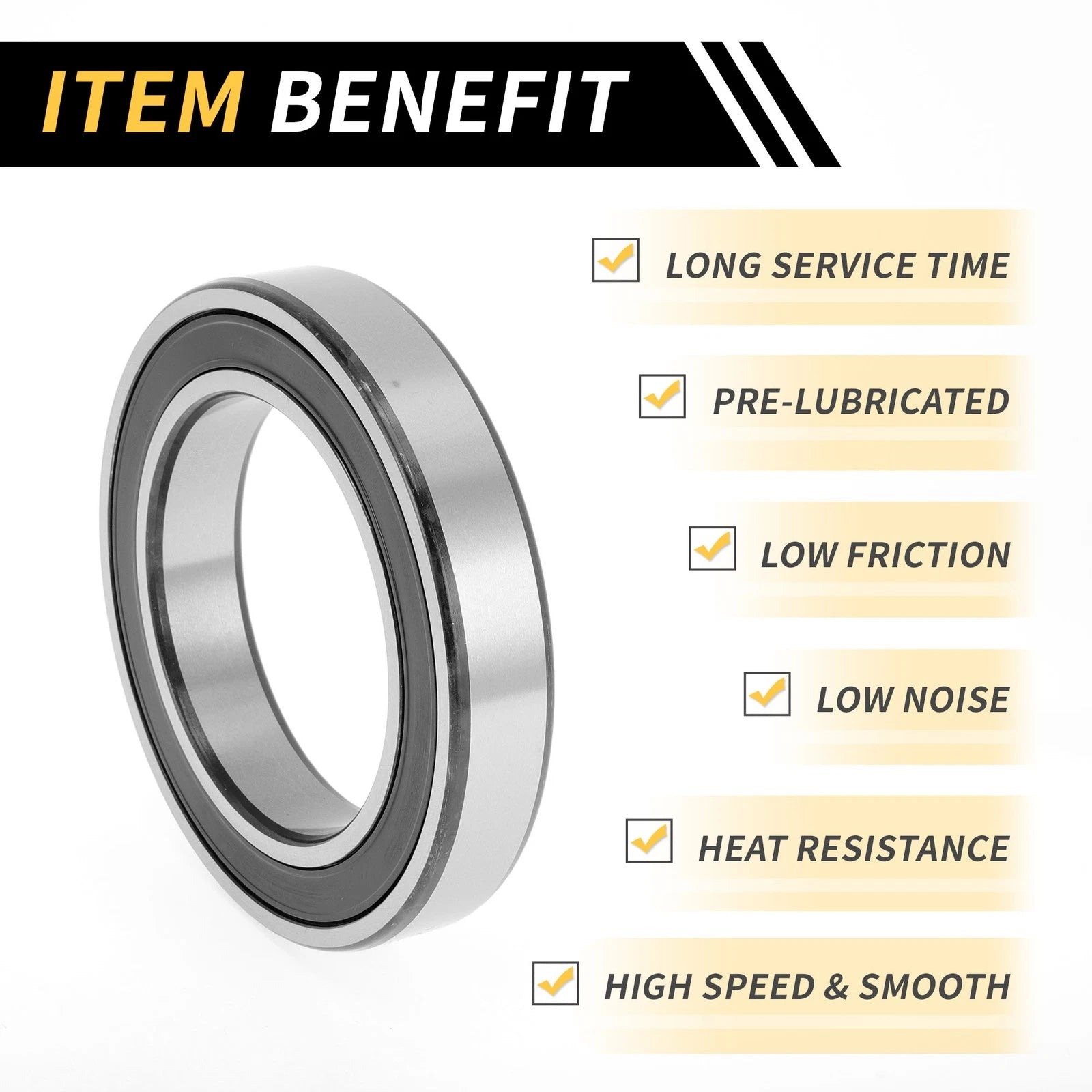Deep Groove Ball Bearing P5 for Scooter Skateboard Wheel (6015VV)