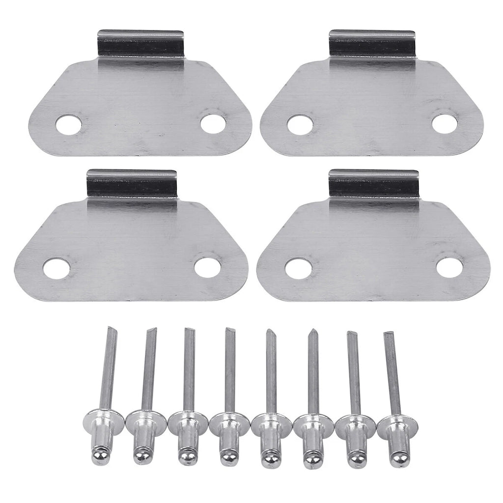 Set of 4 Hard Saddlebags Lids Wear Strike Plates for Harley Touring (1993–2013)