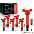 6 Ignition Coils and 6 Spark Plugs for Toyota Lexus (Iridium Platinum) (2010-2018)