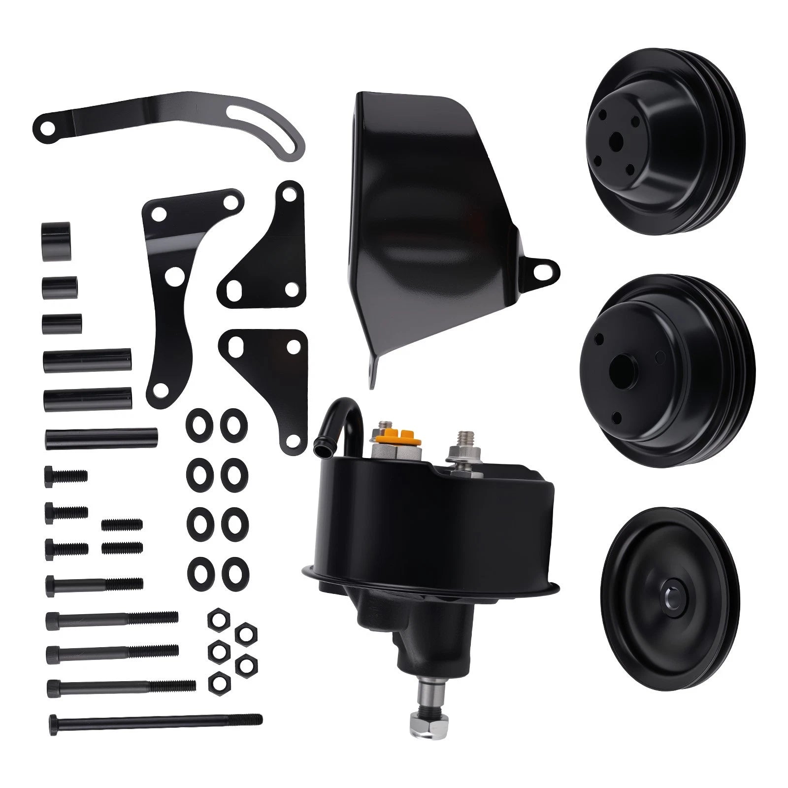 SBC Bracket Kit w/ Power Steering Pump for Chevy 350 (1958–1986)