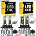 AUXITO 9005 9006 LED Headlight Kit for Combo White 6500K (High Low Beam)