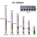 Set of 6 Alloy Steel PH2 Screwdriver Bits for Various Drilling Needs