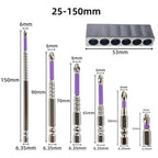 Set of 6 Alloy Steel PH2 Screwdriver Bits for Various Drilling Needs
