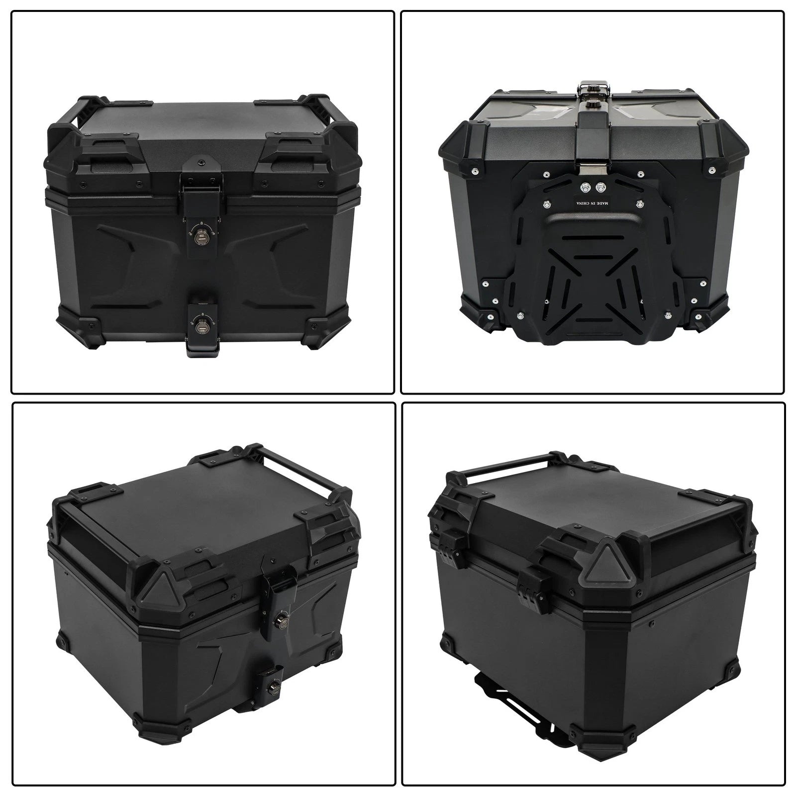 45L Waterproof Black Trunk Tail Box for Motorcycle
