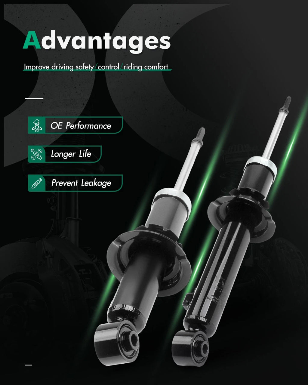 Set of 4 Shocks Absorbers Struts for Mazda Miata (1990–1997)