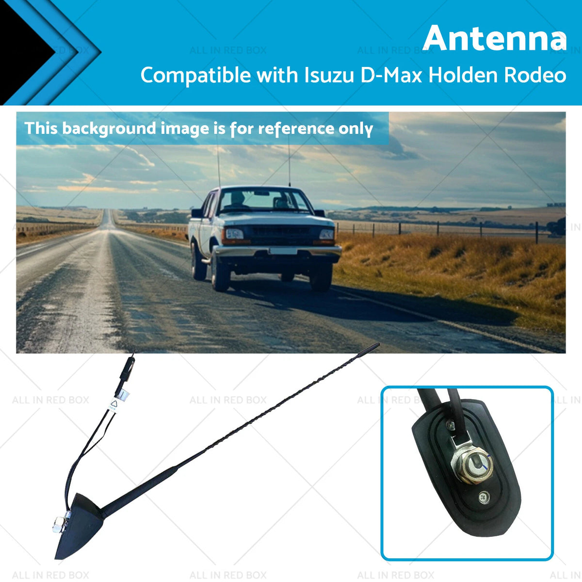 8-98053048-0 FM AM Radio Aerial Antenna for Isuzu D-Max (2012–2023)