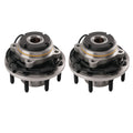 2X Front Wheel Hub & Bearing Assembly for Ford F-250 F-350 4WD (1999–2004)