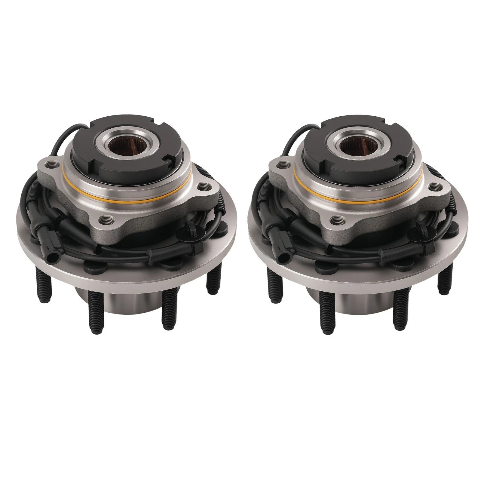 2X Front Wheel Hub & Bearing Assembly for Ford F-250 F-350 4WD (1999–2004)