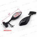 Matte Black LED Turn Signal Mirror for Hayabusa (1999–2013) / ZX6R 636 ZX6RR (1998–2004)