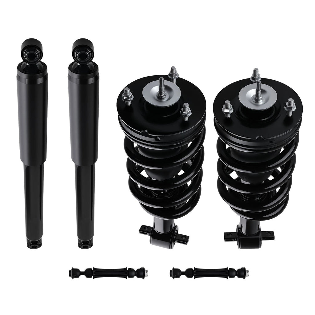 Front Struts Rear Shocks w/ Sway Bar Kit For 2014-2018 Silverado Sierra 1500 4WD