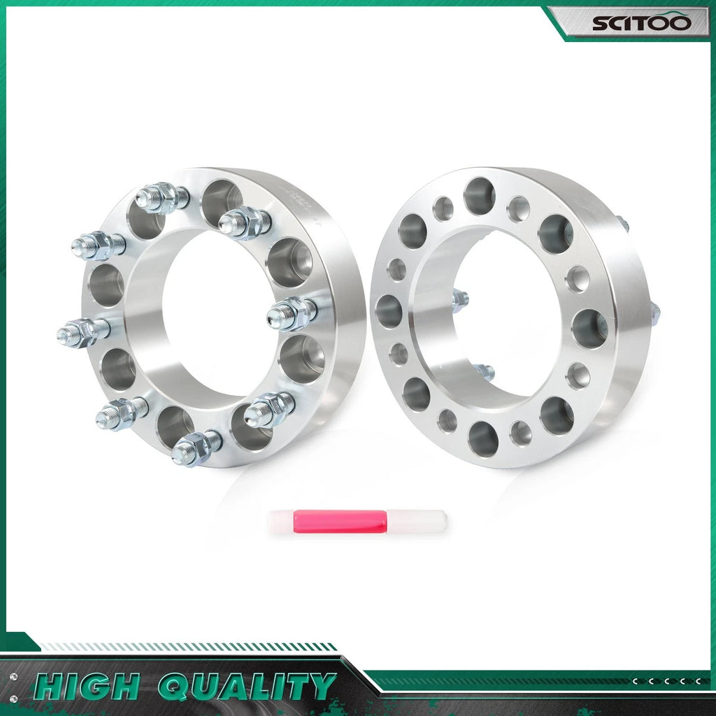 2X 2" Wheel Adapters 8x6.5 to 8x170mm 9/16x18 for Dodge Ram 2500 (1995–2010)