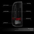 LED Tail Brake Light Lamp Set for Ford F250 F350 Super Duty (2008–2016)