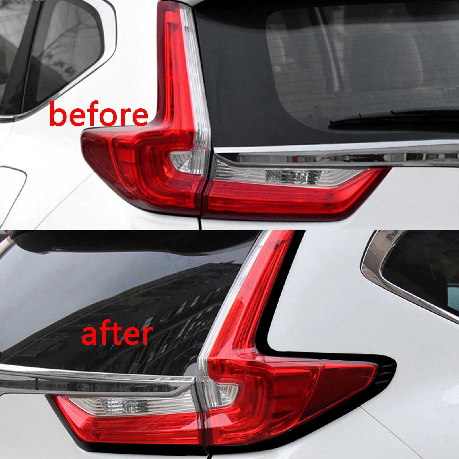 Black Rear Taillight Cover Trims for Honda CR-V (2017-2022)