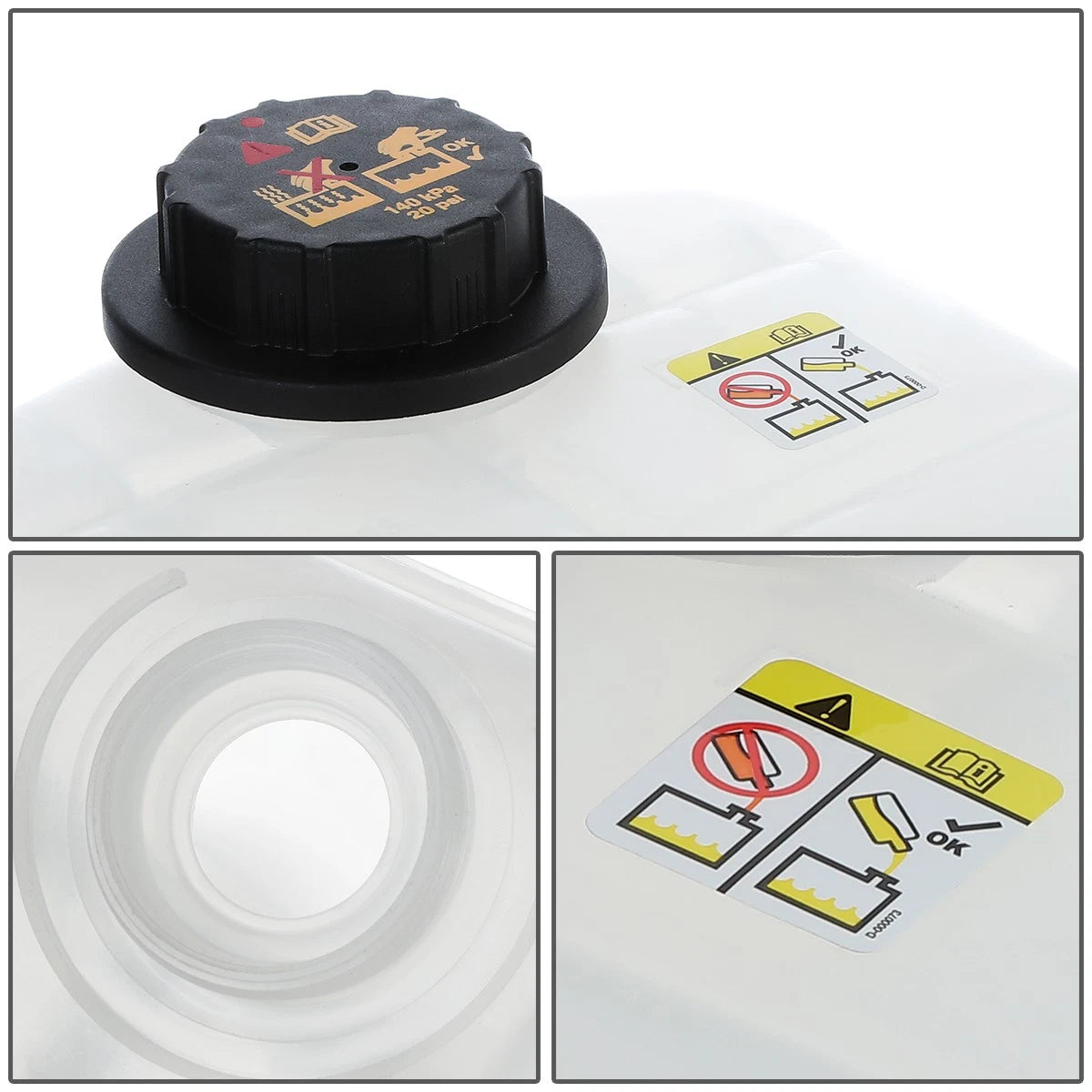 Coolant Overflow Tank Reservoir for Ford Focus 2000–2006 2.0L 2.3L