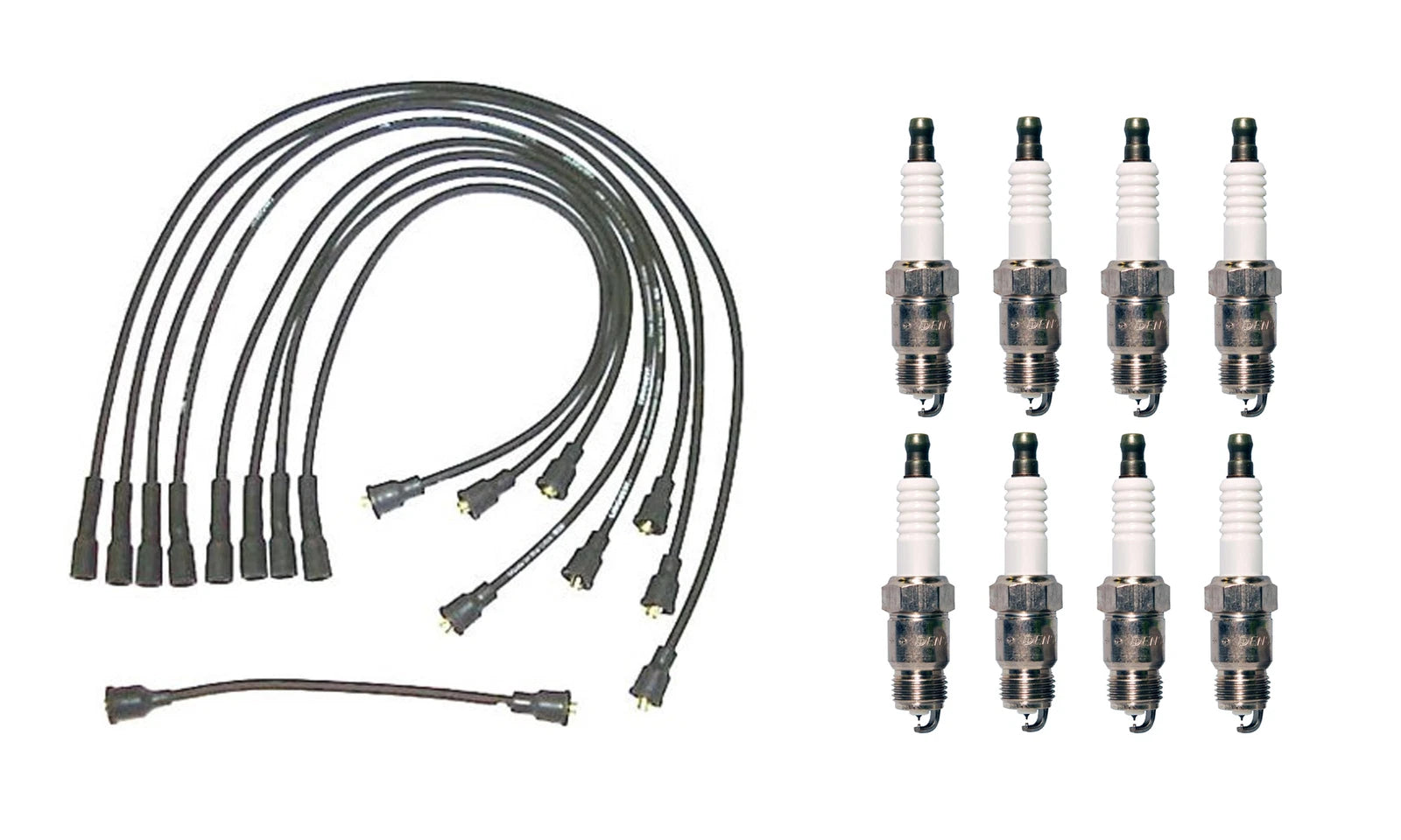 Denso 7mm Wire Set & 8 Iridium TT Spark Plugs Kit for Chevy GMC Pontiac V8