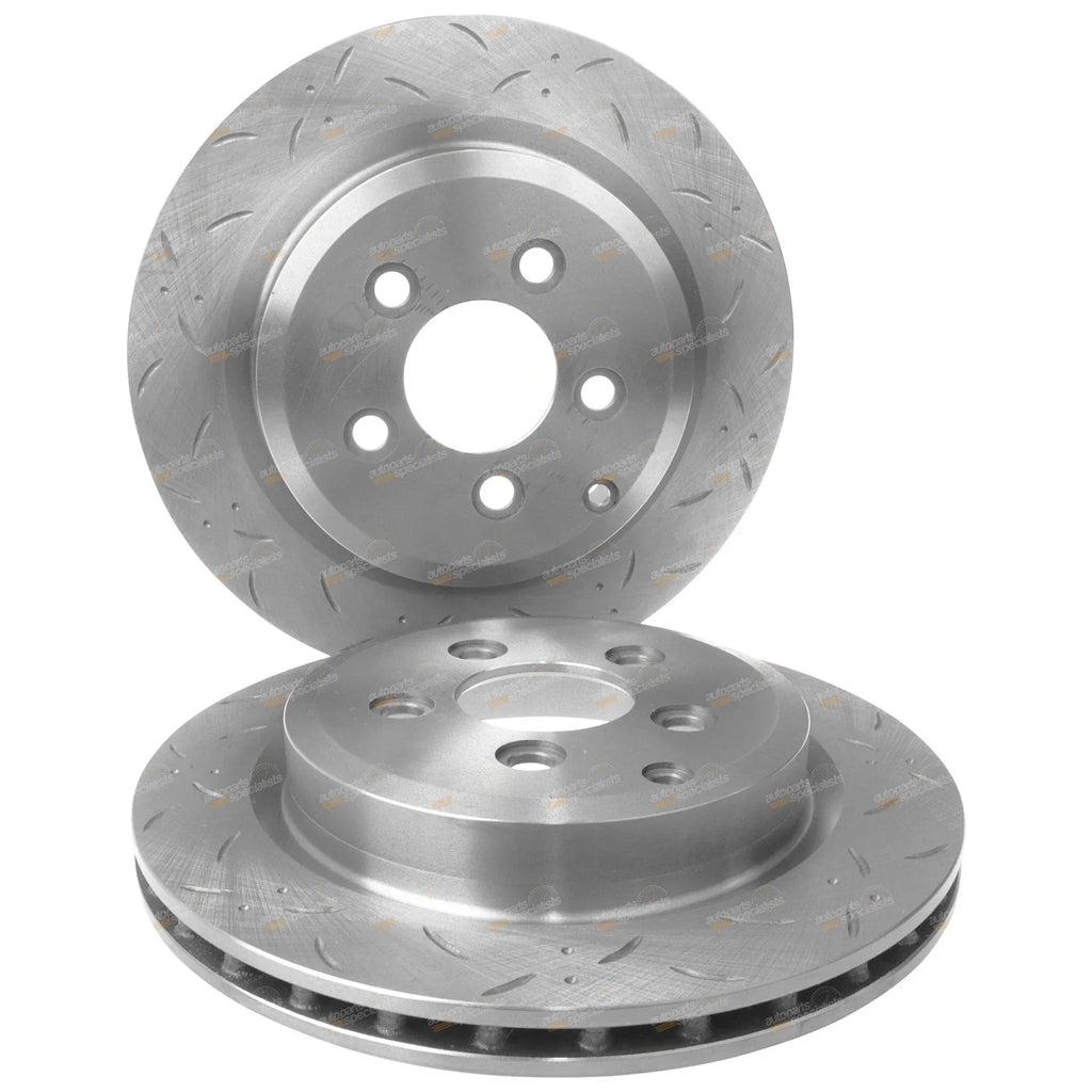 Rear Slotted Rotors for Ford Falcon Fairlane BF XR6 Turbo XR8