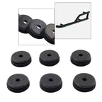 6X Black Side Nerf Bar End Cap Plug 5450653 for Polaris General 1000 (2016–2025)