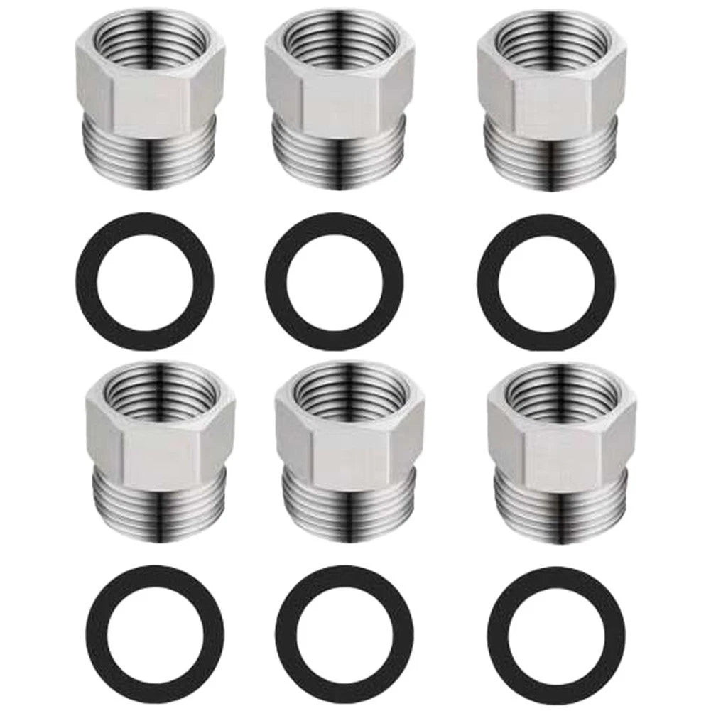 Threaded Brass Pipe Joint 3/8" Female to 1/2" Male for Plumbing Systems