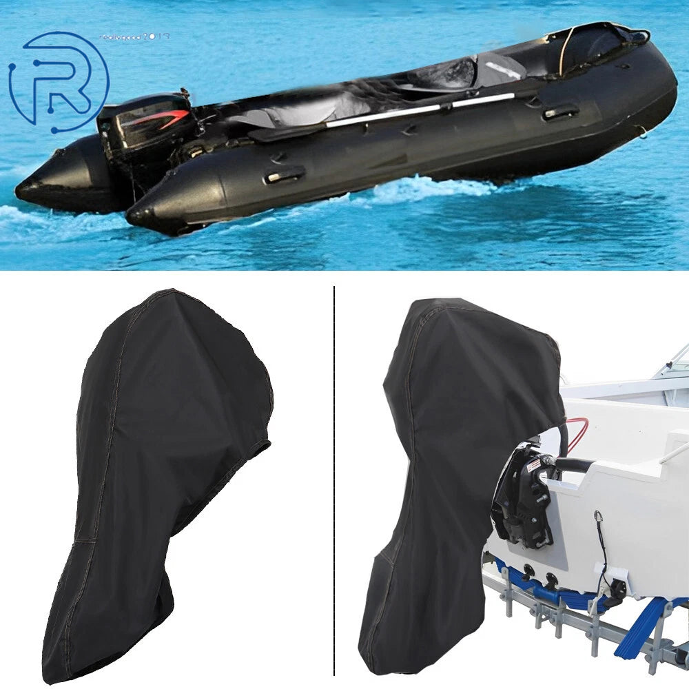Outboard Engine Cover for Motor Boat 6-225HP Waterproof 600 Black