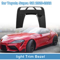 Front Row Headlight Trim Bezel for Toyota Supra GR (2020–2022) Carbon Fiber Black