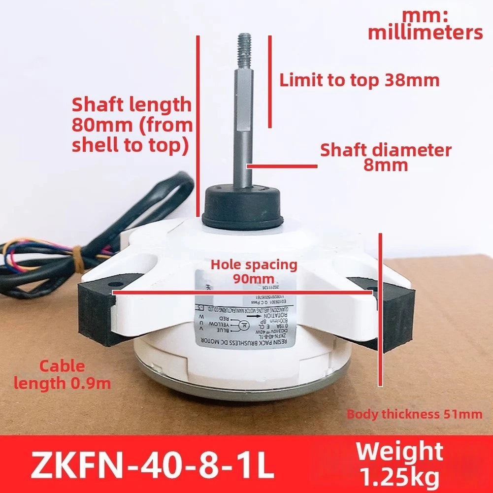 Air Conditioner Outdoor Fan Motor ZKFN 40 8 1L for Midea AUX