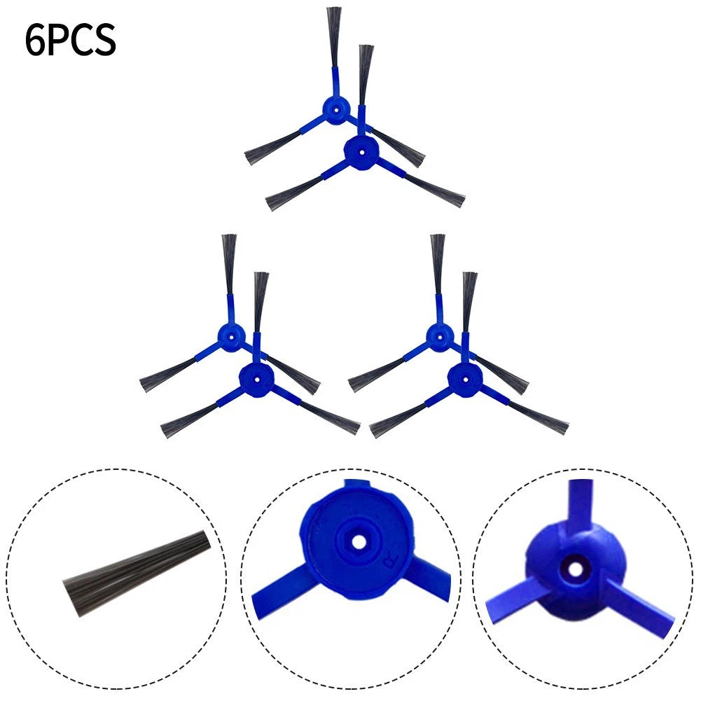 6X Side Brushes for Medion SW MD 20040 Robot Vacuum Cleaner