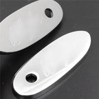 Mirror Block Off Base Plates for Kawasaki Ninja 500R, 636, ZX6R, ZX7, ZX9, 10R (1994–2009) Chrome