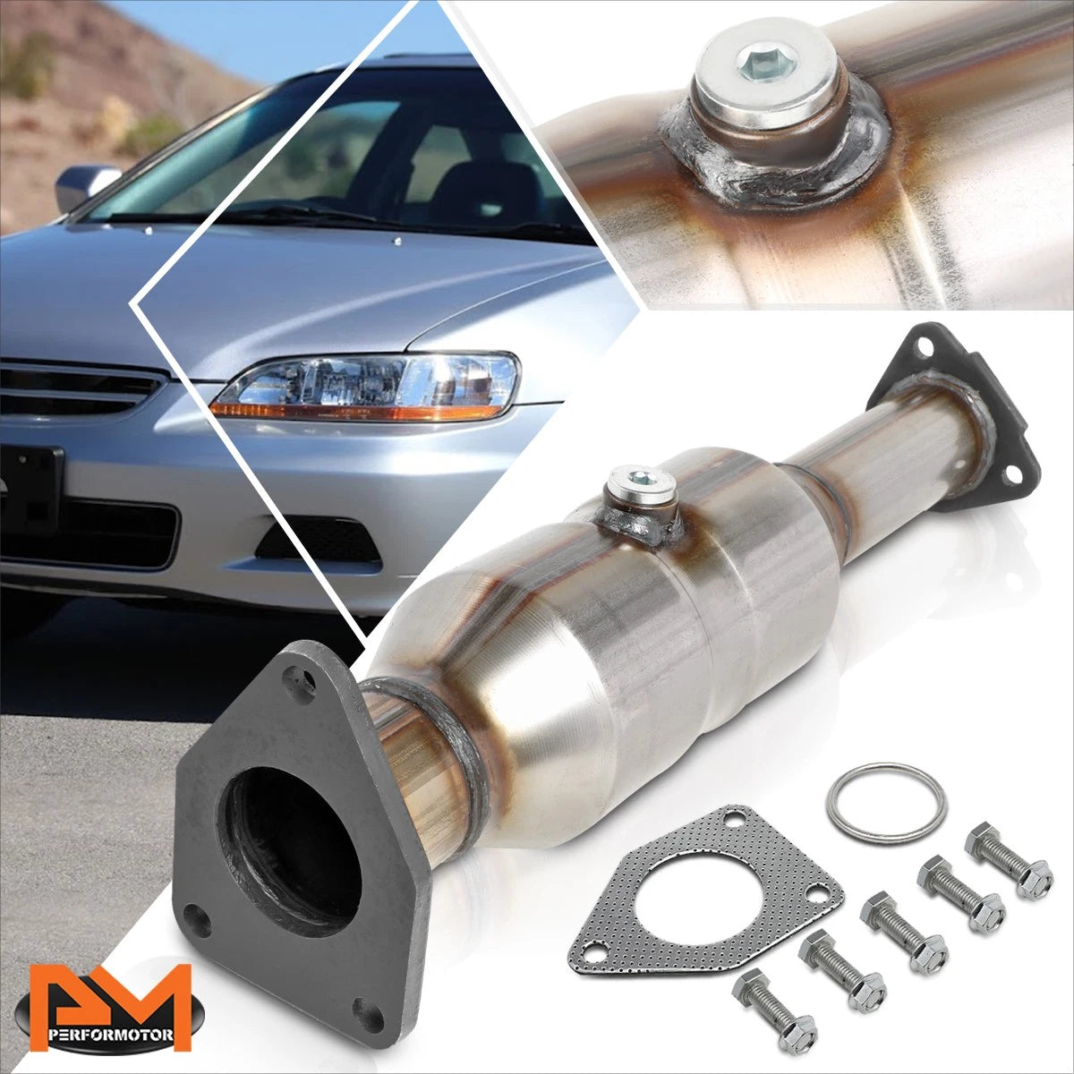 Direct Replace Catalytic Converter Exhaust Pipe Set for Honda Accord (1998–2002)