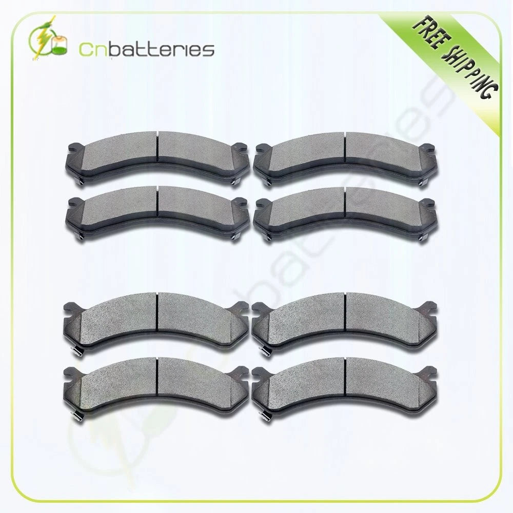 Front Rear Brake Pads for Chevy Silverado GMC Sierra 3500 (2019–2023)