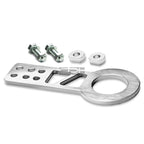 2X 10MM Aluminum Silver Racing Towing Tow Hook Kit for Universal Fit (2010–2023)