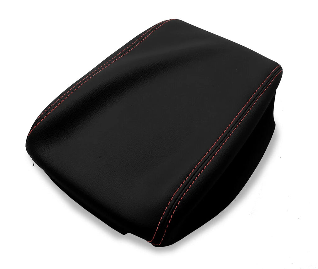 Console Lid Armrest Cover for Subaru Forester (2019–2024) Red Stitch