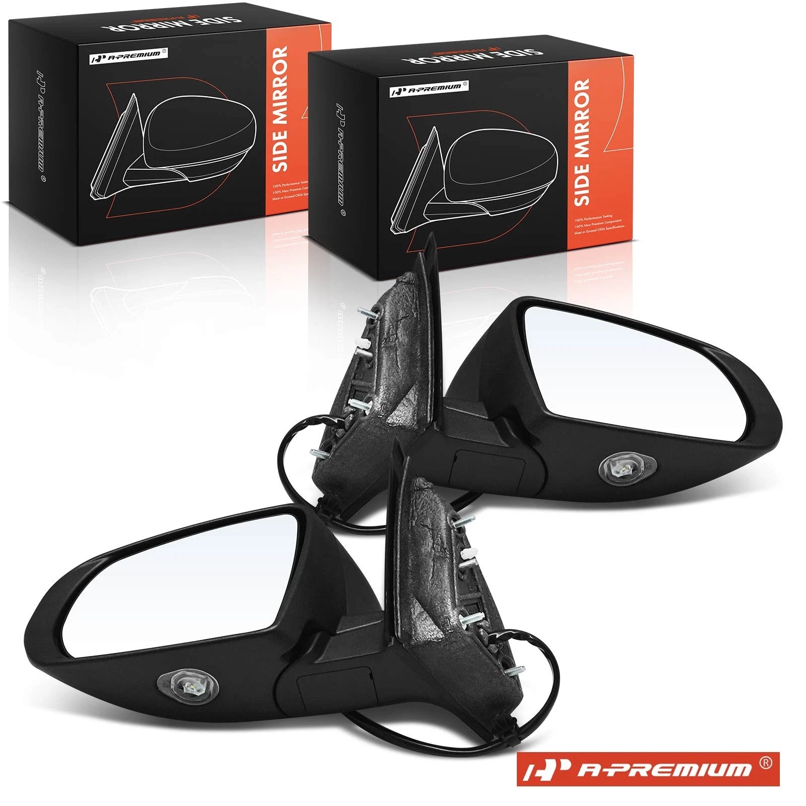 2X Power Mirror Manual Fold Blind Spot for Jeep Cherokee (2014–2018)