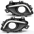 Clear Lens Front Bumper Fog Light Bezel Cover with LED DRL for Mazda 6 (2014–2016)