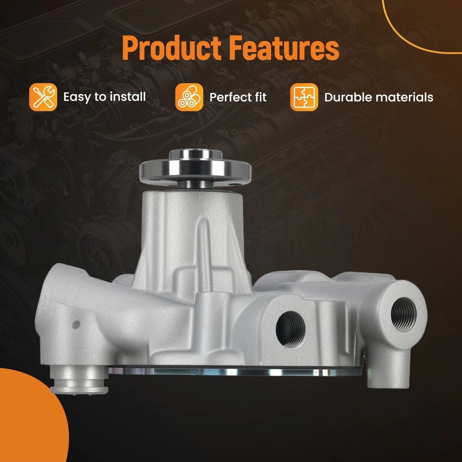 Water Pump for Yanmar TK244–TK249 (2013–2013) Aluminum Housing