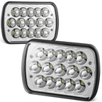 Chrome Clear LED Headlight Assembly for Express Savana 2500 3500 E-350 (1984–2020)