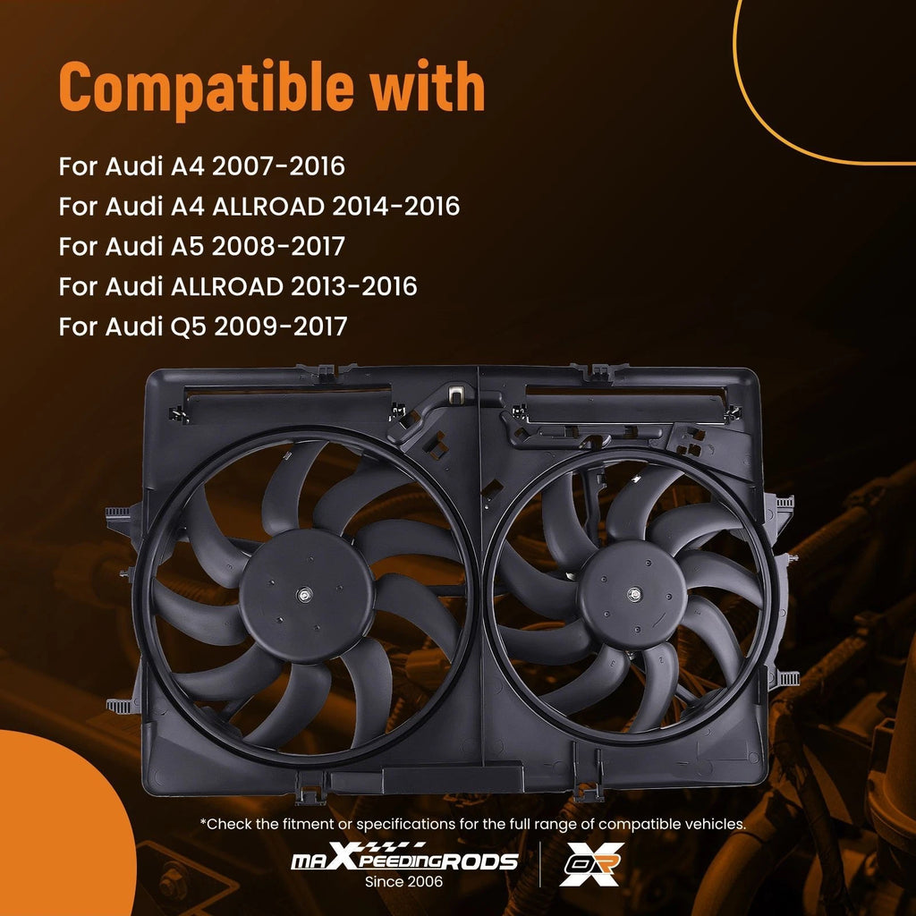 Engine Radiator Cooling Fan for Audi A4/A5/Allroad/Q5/S5 (2007–2017) 620-839