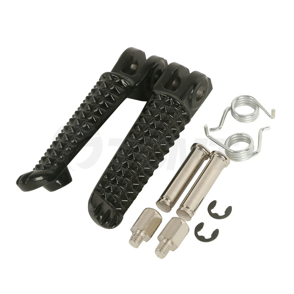 Black Front Foot Pegs for Yamaha YZF R6 (1999–2020), YZF R6S (2003–2009)