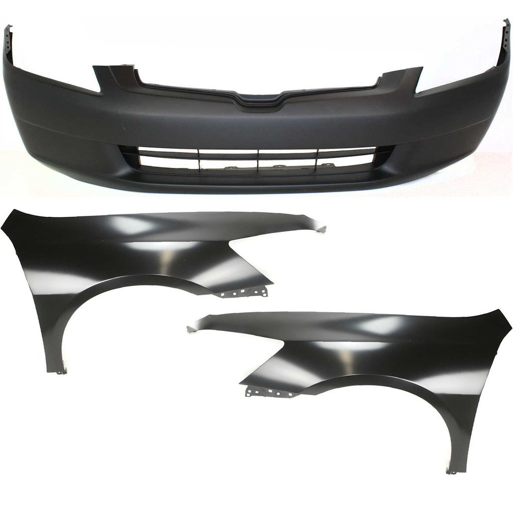 Fender Bumper Cover Kit for Honda Accord 2003–2005 4-Door Sedan