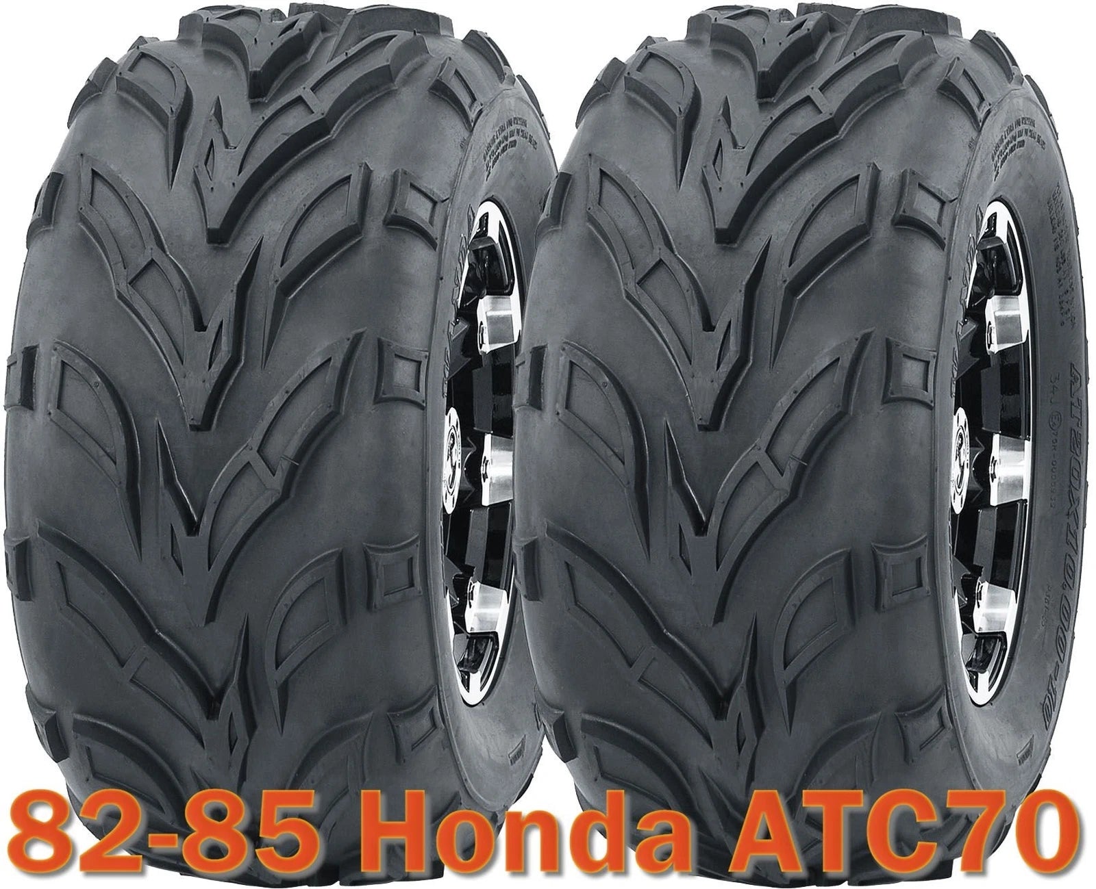 Set of 2 WANDA 16x8-7 ATV Tires for Honda ATC70 (1982–1985)