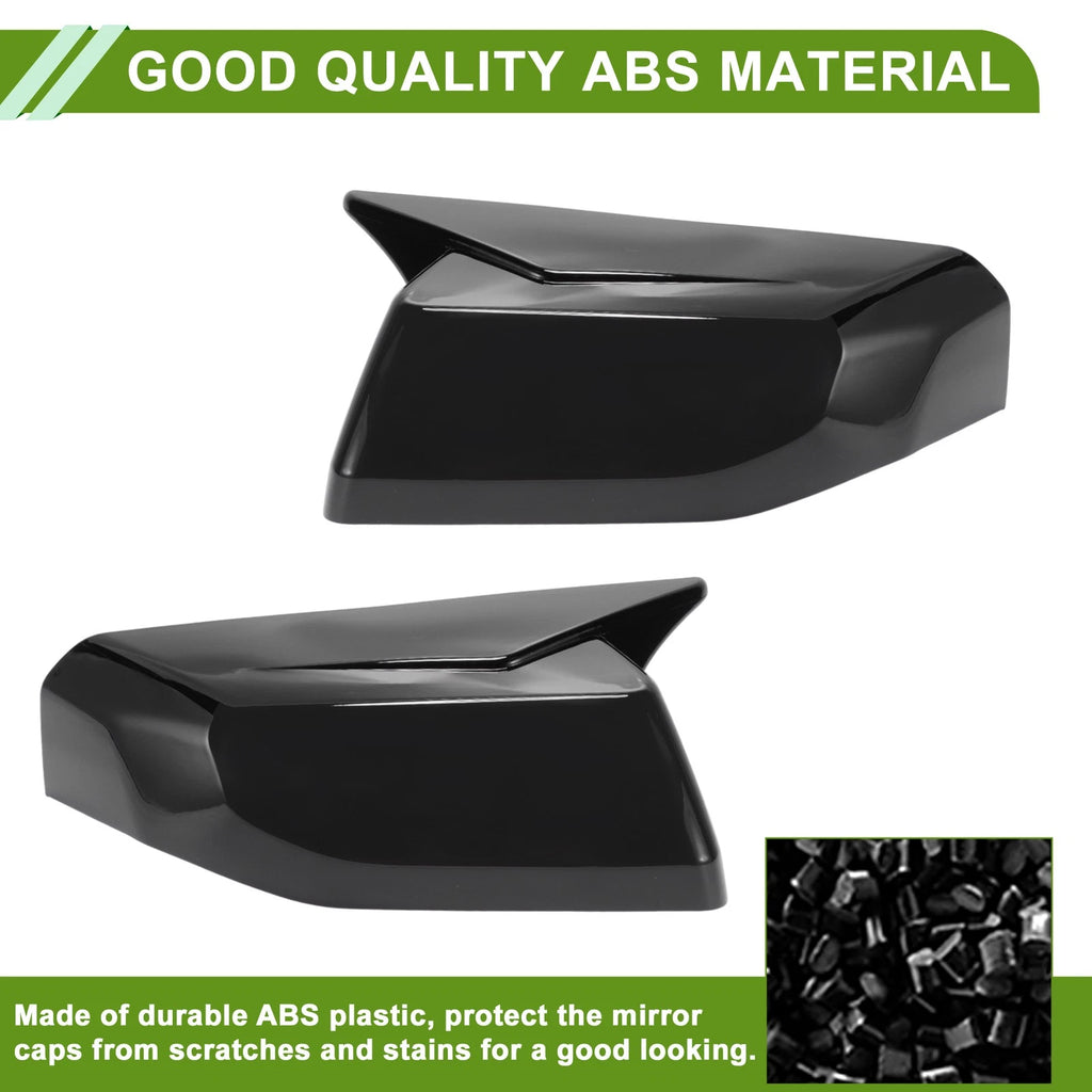 1 Pair Gloss Black Mirror Cover Caps for Chevrolet Colorado (2023–2025)